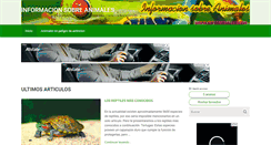 Desktop Screenshot of infoanimales.com